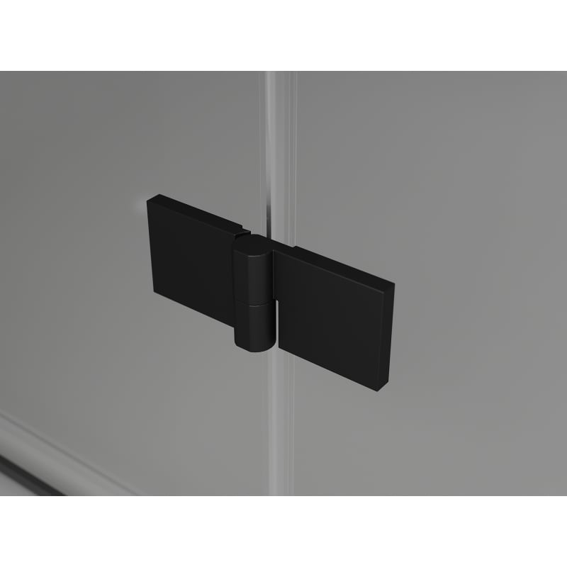 Mexen Lunar L kabina prysznicowa uchylna lewa 80 x 80 cm, transparent, czarna - 834L-080-080-70-00-L
