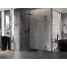 Mexen Lunar L kabina prysznicowa uchylna lewa 100 x 90 cm, transparent, czarna - 834L-100-090-70-00-L