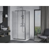 Mexen Apia kabina prysznicowa rozsuwana 130 x 100 cm, transparent, chrom + brodzik Flat - 840-130-100-01-00-4010