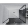 Mexen Apia kabina prysznicowa rozsuwana 130 x 100 cm, transparent, chrom + brodzik Flat - 840-130-100-01-00-4010