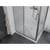 Mexen Apia kabina prysznicowa rozsuwana 140 x 80 cm, transparent, chrom + brodzik Flat - 840-140-080-01-00-4010