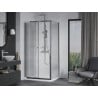 Mexen Apia kabina prysznicowa rozsuwana 140 x 90 cm, transparent, chrom + brodzik Flat - 840-140-090-01-00-4010