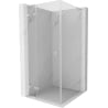 Mexen Lunar L kabina prysznicowa uchylna lewa 90 x 90 cm, transparent, nikiel szczotkowany - 834L-090-090-97-00-L