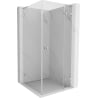 Mexen Lunar L kabina prysznicowa uchylna prawa 80 x 80 cm, transparent, chrom - 834L-080-080-01-00-P