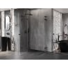 Mexen Lunar L Duo kabina prysznicowa uchylna lewa 120 x 90 cm, transparent, czarna - 834L-120L-090P-70-00