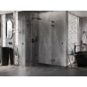 Mexen Lunar L Duo kabina prysznicowa uchylna 120 x 120 cm, transparent, czarna - 834L-120L-120P-70-00