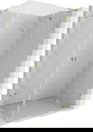 Mexen Lunar L kabina prysznicowa uchylna prawa 100 x 70 cm, transparent, złota - 834L-100-070-50-00-P