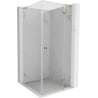 Mexen Lunar L kabina prysznicowa uchylna prawa 90 x 90 cm, transparent, złota - 834L-090-090-50-00-P
