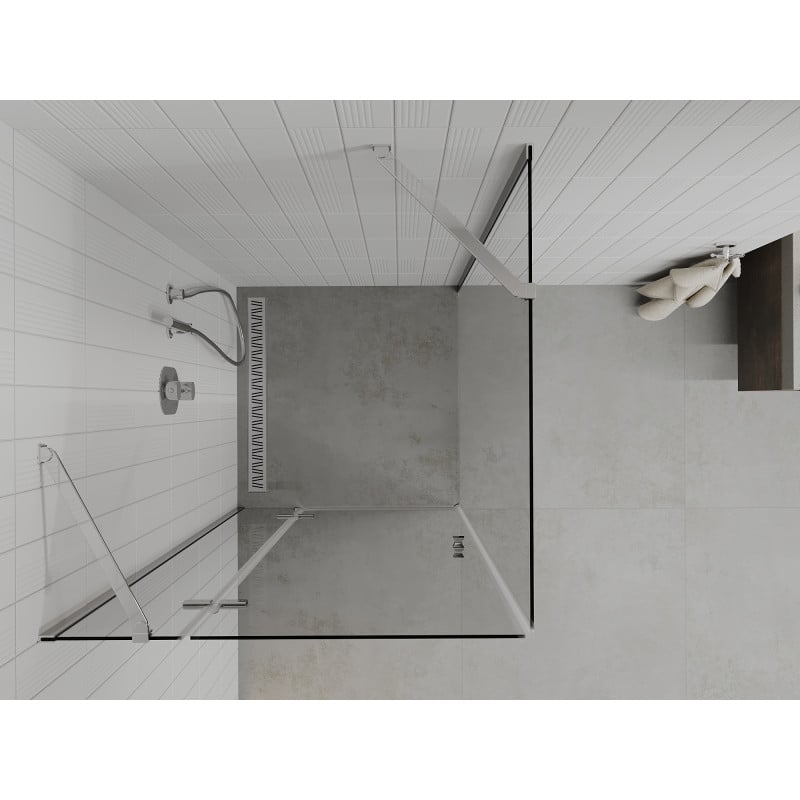 Mexen Roma kabina prysznicowa uchylna 70 x 70 cm, transparent, chrom - 854-070-070-01-00