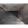 Mexen Lunar L kabina prysznicowa uchylna prawa 95 x 90 cm, transparent, różowe złoto - 834L-095-090-60-00-P