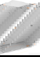 Mexen Lunar L kabina prysznicowa uchylna prawa 100 x 90 cm, transparent, miedź szczotkowana - 834L-100-090-65-00-P