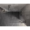 Mexen Lunar L kabina prysznicowa uchylna prawa 100 x 100 cm, transparent, gun gray szczotkowany - 834L-100-100-66-00-P