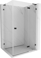 Mexen Lunar L kabina prysznicowa uchylna prawa 100 x 90 cm, transparent, czarna - 834L-100-090-70-00-P