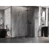 Mexen Lunar L kabina prysznicowa uchylna prawa 70 x 70 cm, transparent, gun metal - 834L-070-070-95-00-P