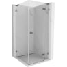 Mexen Lunar L kabina prysznicowa uchylna prawa 80 x 80 cm, transparent, gun metal - 834L-080-080-95-00-P