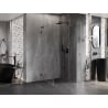 Mexen Lunar L kabina prysznicowa uchylna prawa 80 x 80 cm, transparent, gun metal - 834L-080-080-95-00-P