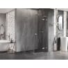 Mexen Lunar L kabina prysznicowa uchylna prawa 70 x 70 cm, transparent, nikiel szczotkowany - 834L-070-070-97-00-P