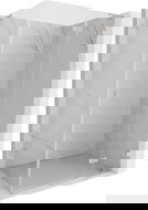 Mexen Lunar L kabina prysznicowa uchylna prawa 95 x 80 cm, transparent, nikiel szczotkowany - 834L-095-080-97-00-P