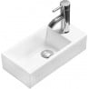 Mexen Inez umywalka nablatowa lewa 45 x 25 cm, biała - 21434500L