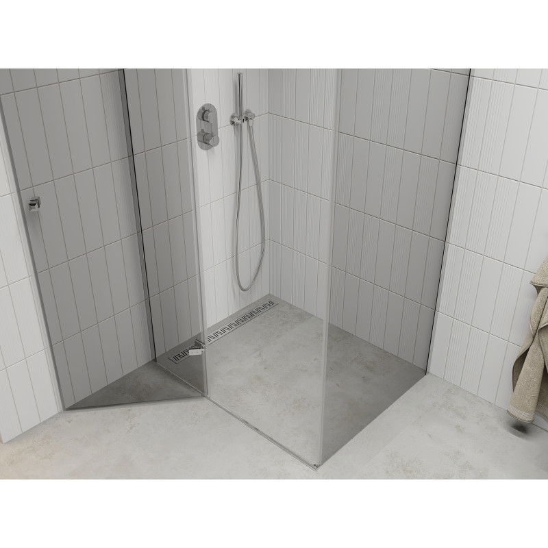 Mexen Roma kabina prysznicowa uchylna 120 x 70 cm, transparent, chrom - 854-120-070-01-00