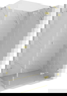 Mexen Lunar kabina prysznicowa uchylna prawa 95 x 90 cm, transparent, złota szczotkowana - 834-095-090-55-00-P