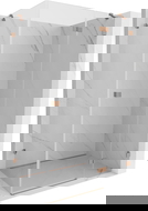 Mexen Lunar kabina prysznicowa uchylna prawa 100 x 80 cm, transparent, miedź szczotkowana - 834-100-080-65-00-P