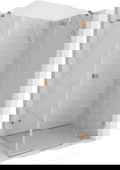 Mexen Lunar kabina prysznicowa uchylna prawa 95 x 90 cm, transparent, miedź szczotkowana - 834-095-090-65-00-P