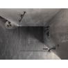 Mexen Lunar kabina prysznicowa uchylna prawa 100 x 100 cm, transparent, gun gray szczotkowany - 834-100-100-66-00-P