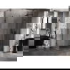 Mexen Lunar kabina prysznicowa uchylna prawa 75 x 70 cm, transparent, czarna - 834-075-070-70-00-P