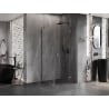 Mexen Lunar kabina prysznicowa uchylna prawa 100 x 100 cm, transparent, gun metal - 834-100-100-95-00-P