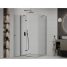 Mexen Roma kabina prysznicowa uchylna 70 x 110 cm, transparent, czarna - 854-070-110-70-00