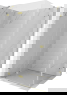 Mexen Lunar kabina prysznicowa uchylna lewa 95 x 80 cm, transparent, złota - 834-095-080-50-00-L