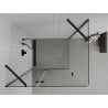 Mexen Roma kabina prysznicowa uchylna 100 x 90 cm, transparent, czarna - 854-100-090-70-00