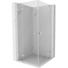 Mexen Lunar L Duo kabina prysznicowa uchylna 115 x 115 cm, transparent, nikiel szczotkowany - 834L-115L-115P-97-00