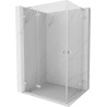 Mexen Lunar L Duo kabina prysznicowa uchylna lewa 120 x 115 cm, transparent, nikiel szczotkowany - 834L-120L-115P-97-00
