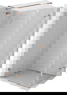 Mexen Lunar T kabina prysznicowa uchylna lewa 130 x 90 cm, transparent, różowe złoto - 834T-130-090-60-00-L