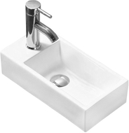 Mexen Inez umywalka nablatowa prawa 40 x 20 cm, biała - 21484000R