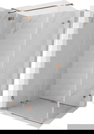 Mexen Lunar T kabina prysznicowa uchylna lewa 140 x 120 cm, transparent, różowe złoto - 834T-140-120-60-00-L