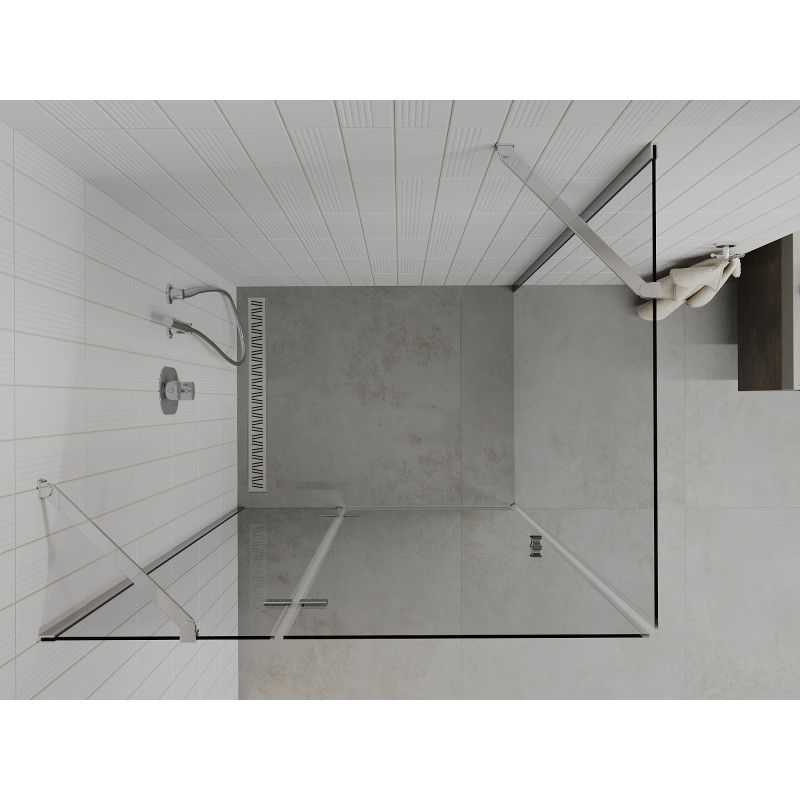 Mexen Roma kabina prysznicowa uchylna 85 x 100 cm, transparent, chrom - 854-085-100-01-00