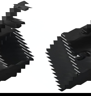 Mexen Inez umywalka nablatowa prawa 41 x 21 cm, czarna mat - 21484085R