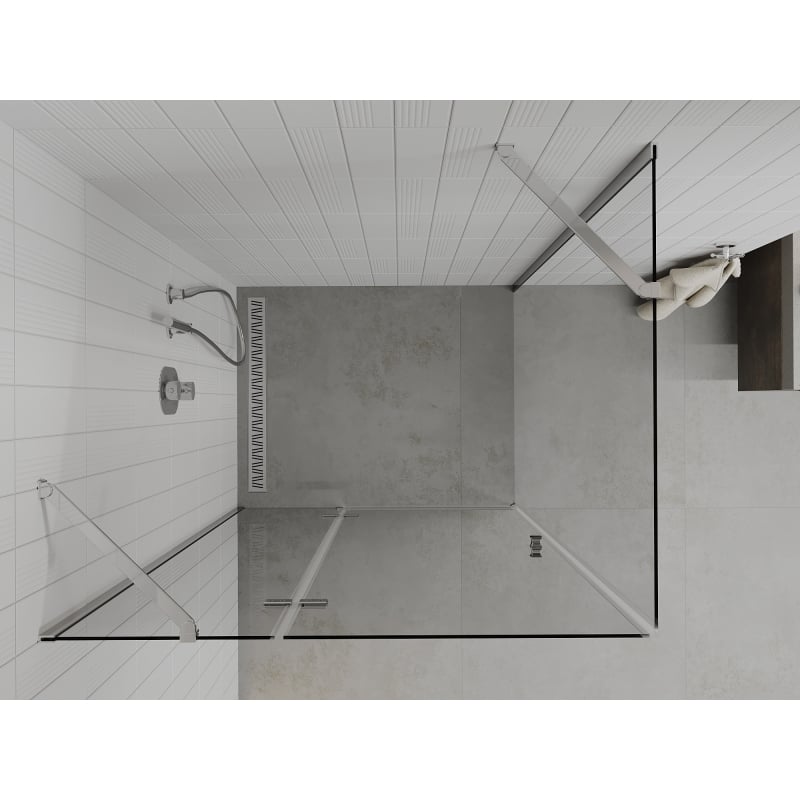 Mexen Roma kabina prysznicowa uchylna 85 x 110 cm, transparent, chrom - 854-085-110-01-00