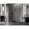 Mexen Lunar T kabina prysznicowa uchylna lewa 125 x 80 cm, transparent, gun gray szczotkowany - 834T-125-080-66-00-L