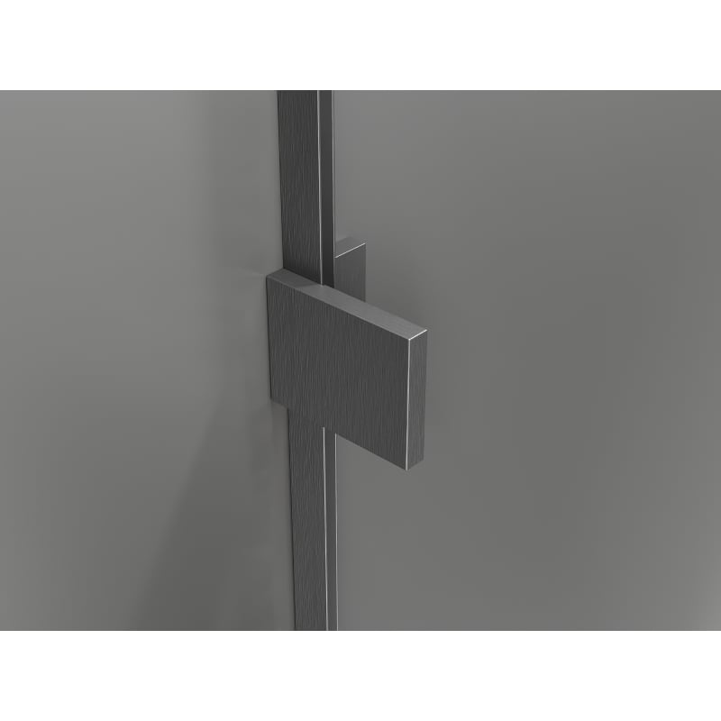 Mexen Lunar T kabina prysznicowa uchylna lewa 125 x 110 cm, transparent, gun gray szczotkowany - 834T-125-110-66-00-L