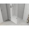 Mexen Roma kabina prysznicowa uchylna 110 x 80 cm, transparent, chrom + brodzik Flat - 854-110-080-01-00-4010