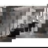 Mexen Lunar T kabina prysznicowa uchylna lewa 130 x 80 cm, transparent, czarna - 834T-130-080-70-00-L