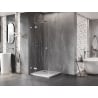Mexen Lunar T kabina prysznicowa uchylna lewa 110 x 110 cm, transparent, chrom - 834T-110-110-01-00-L