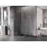 Mexen Lunar T kabina prysznicowa uchylna lewa 120 x 120 cm, transparent, chrom - 834T-120-120-01-00-L