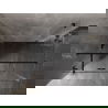Mexen Lunar T kabina prysznicowa uchylna lewa 125 x 100 cm, transparent, czarna - 834T-125-100-70-00-L