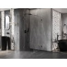 Mexen Lunar T kabina prysznicowa uchylna lewa 110 x 110 cm, transparent, gun gray szczotkowany - 834T-110-110-66-00-L