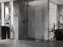 Mexen Lunar T kabina prysznicowa uchylna lewa 110 x 90 cm, transparent, gun metal - 834T-110-090-95-00-L